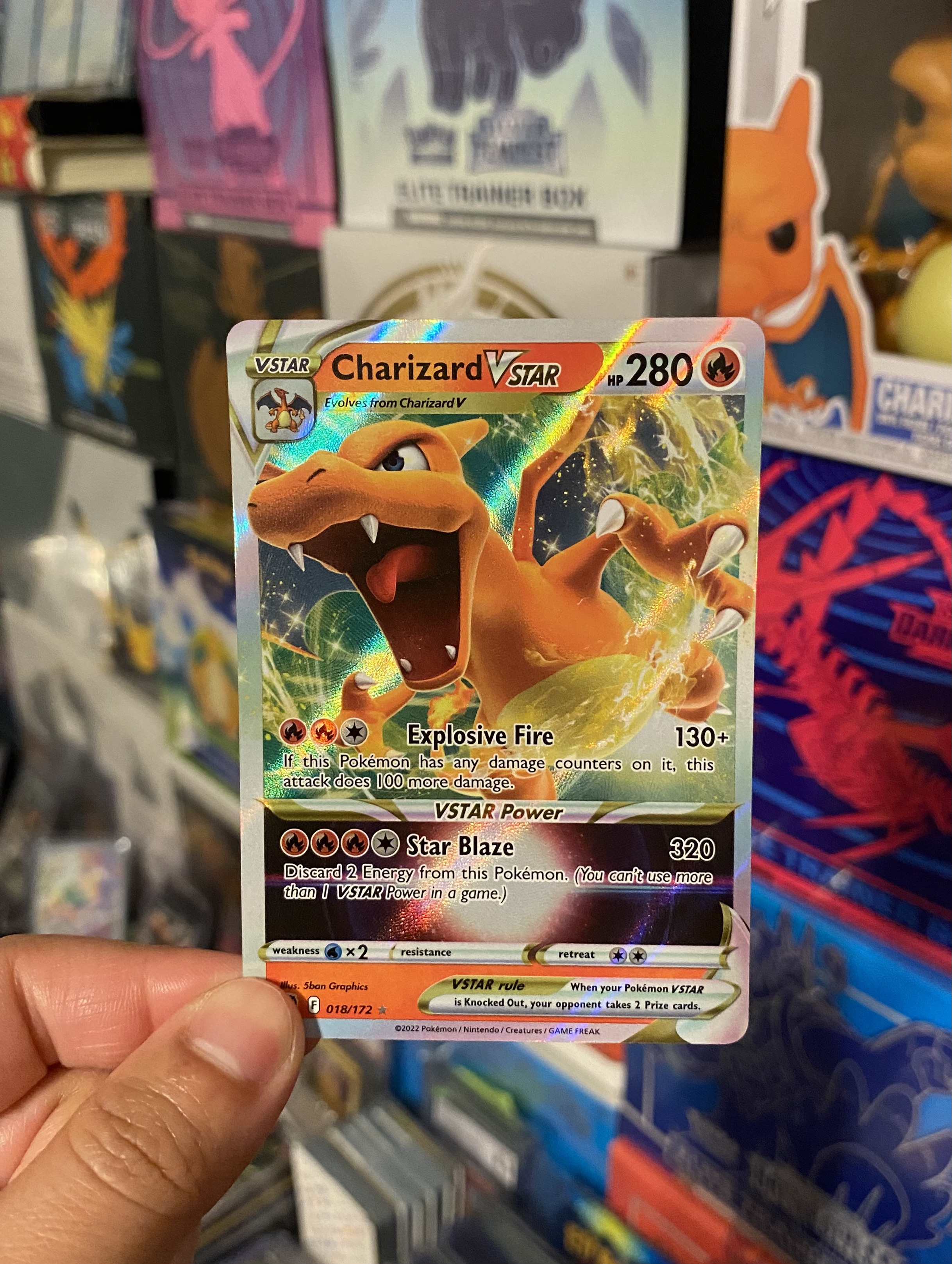 Pokemon Charizard VSTAR 018/172 Swsh09: Brilliant Stars