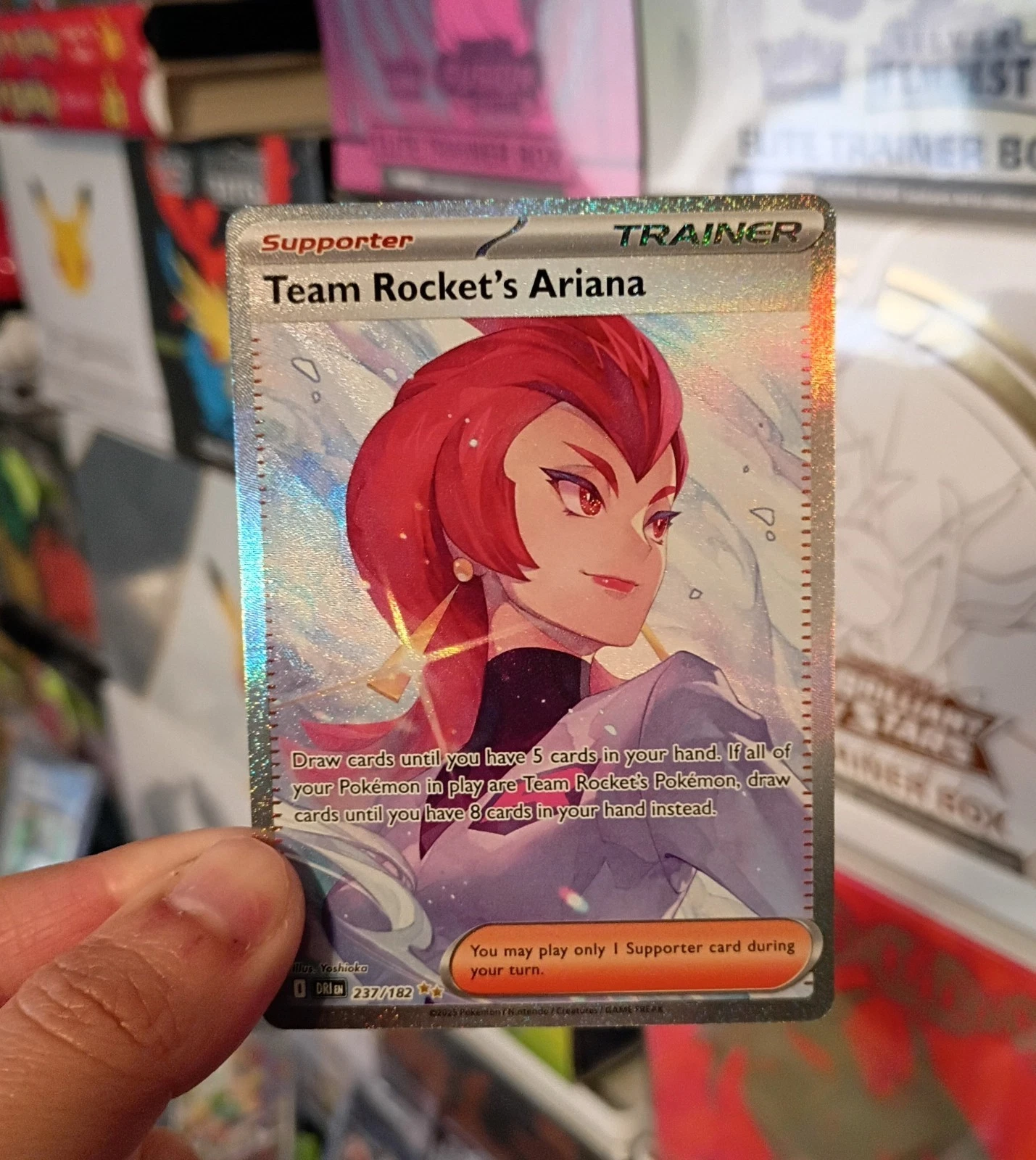 Pokemon Team Rocket's Ariana 237/182 Sv10: Destined Rivals Holo