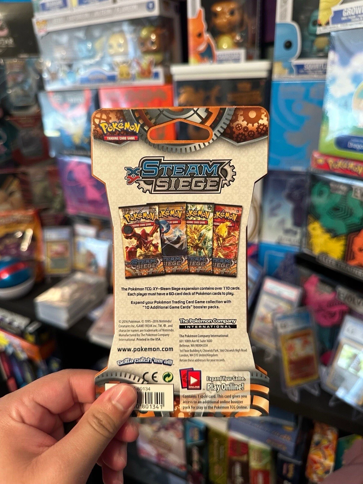 Pokemon TCG XY Steam Siege (1) Booster Pack English - Factory Sealed Random Art