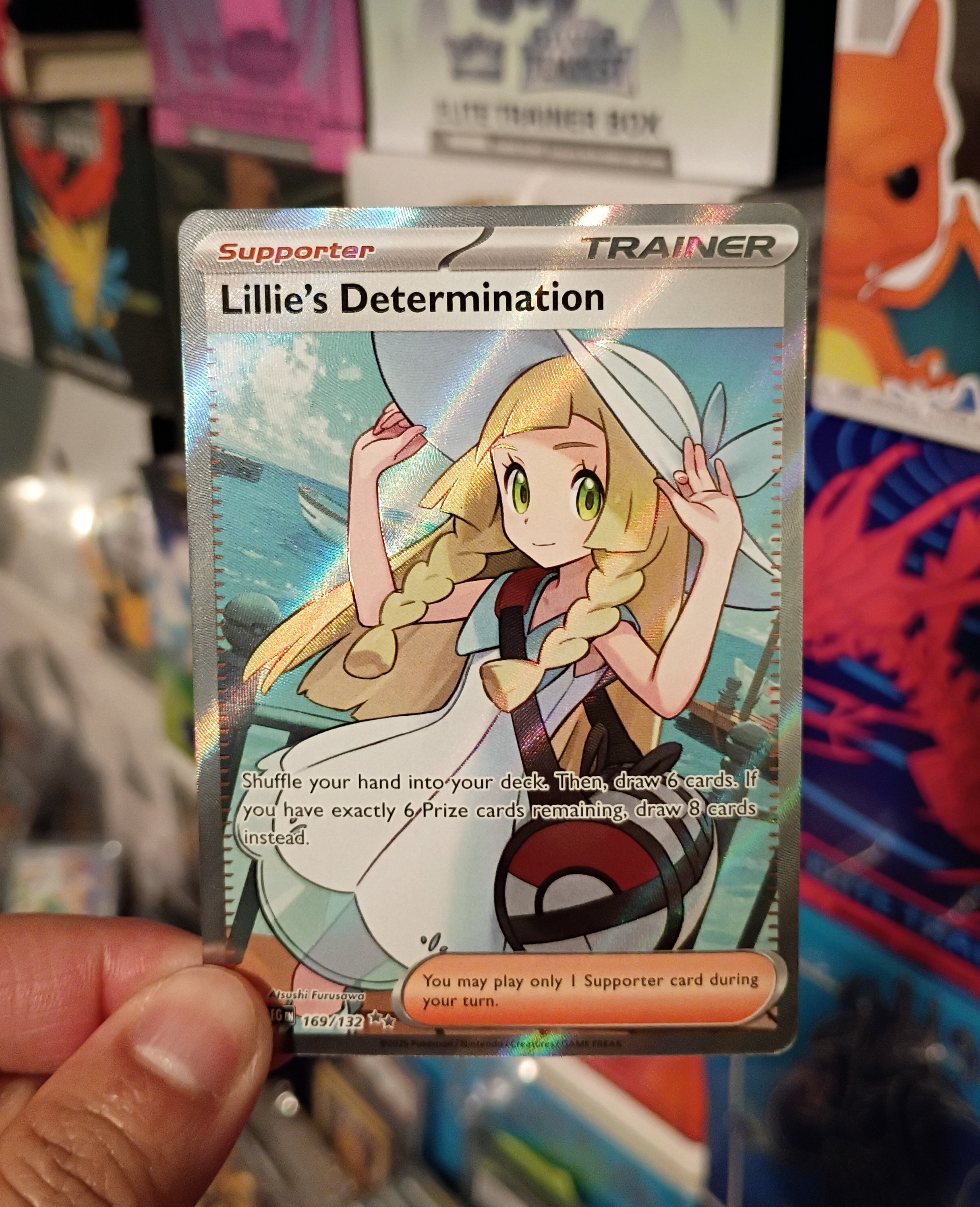 Pokemon Lillie's Determination 169/132 Me01: Mega Evolution Holo