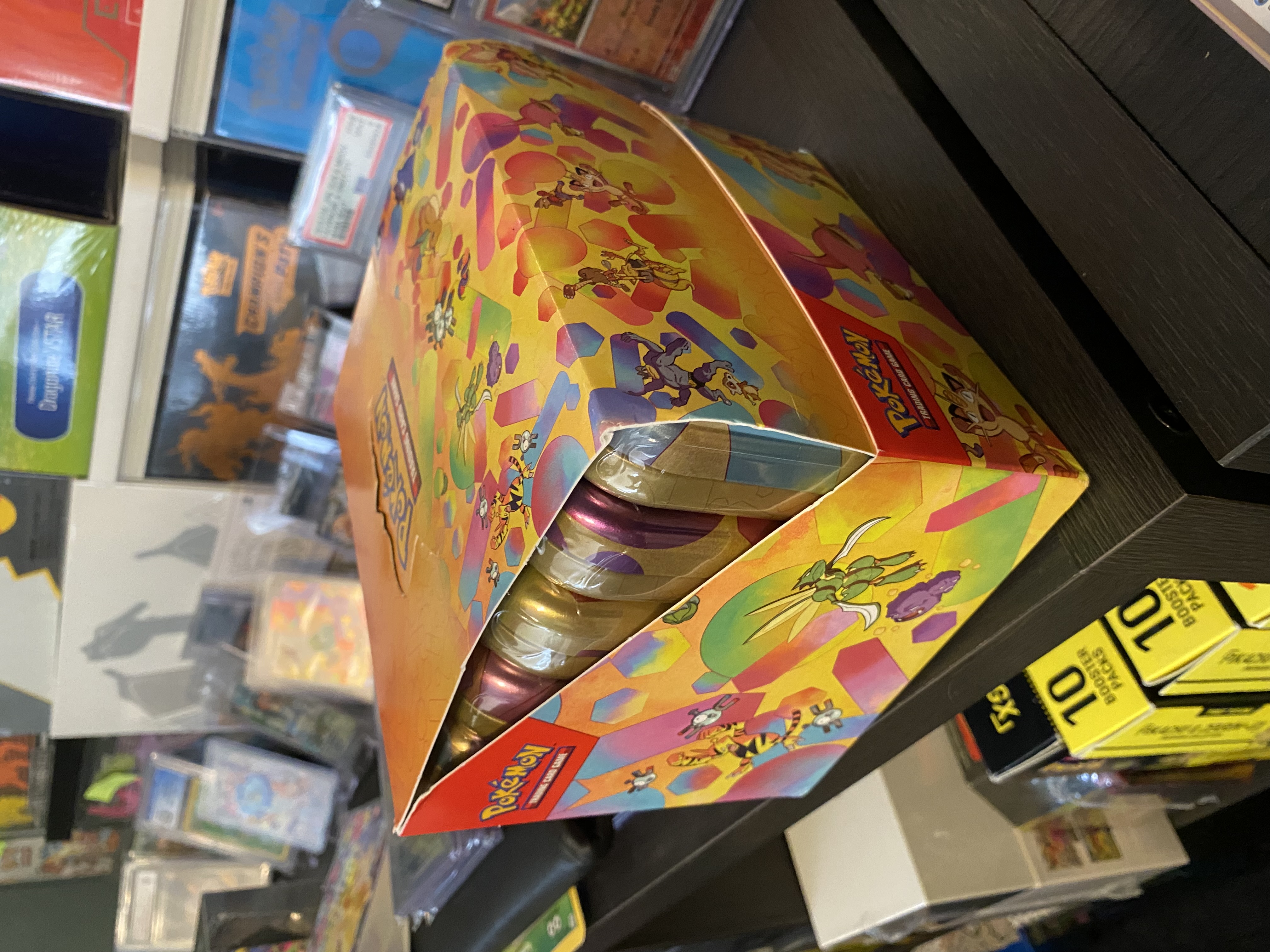 Pokemon Scarlet & Violet 151 Mini Tins Display Case - 10X Factory Sealed Tins