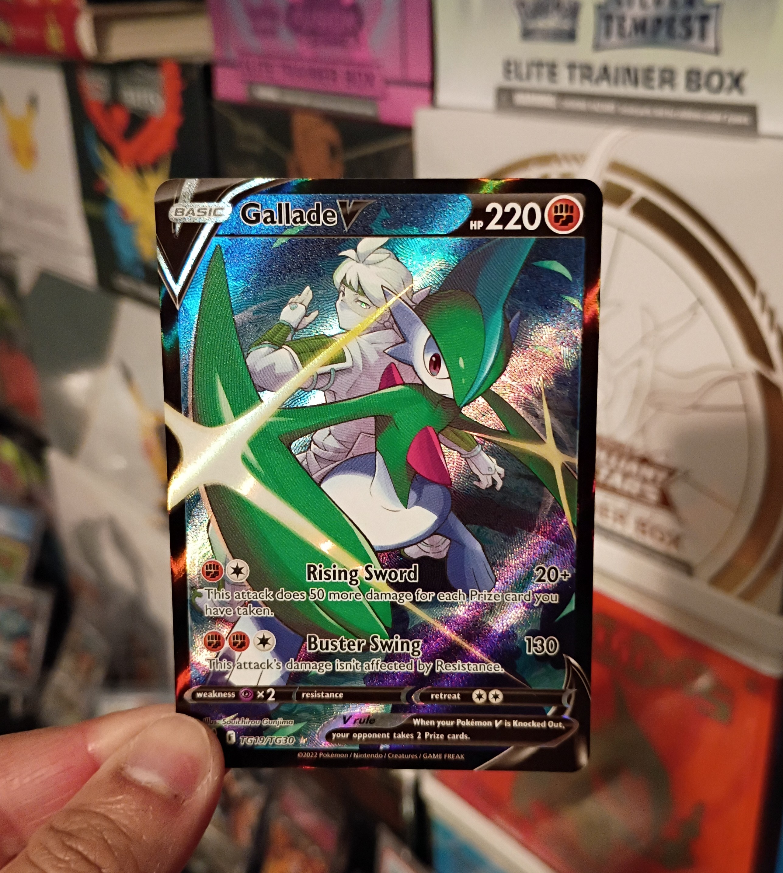 Pokemon Gallade V TG19/TG30 Swsh11: Lost Origin Trainer Gallery Holo
