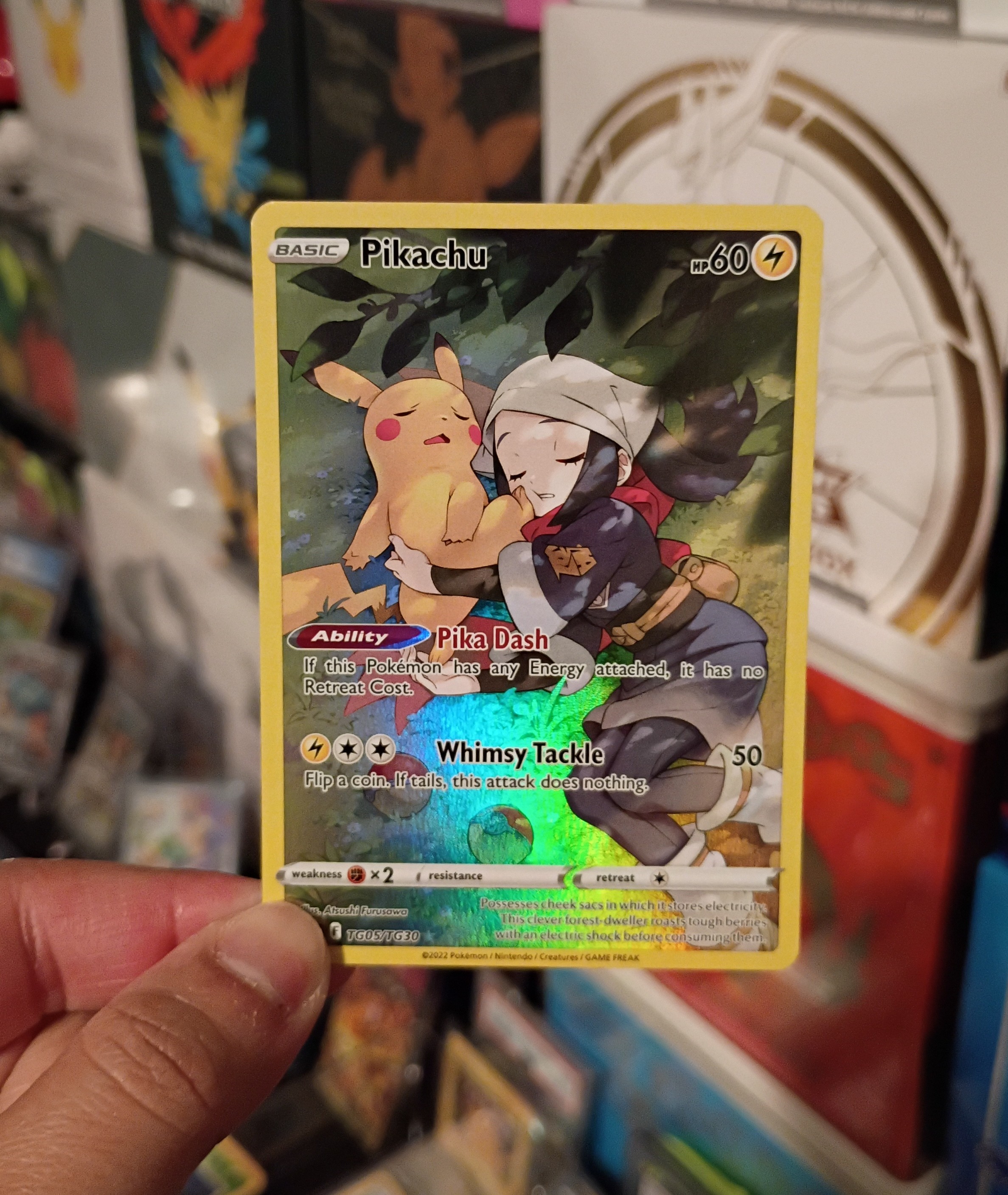 Pokemon Pikachu TG05/TG30 Swsh11: Lost Origin Trainer Gallery Holo