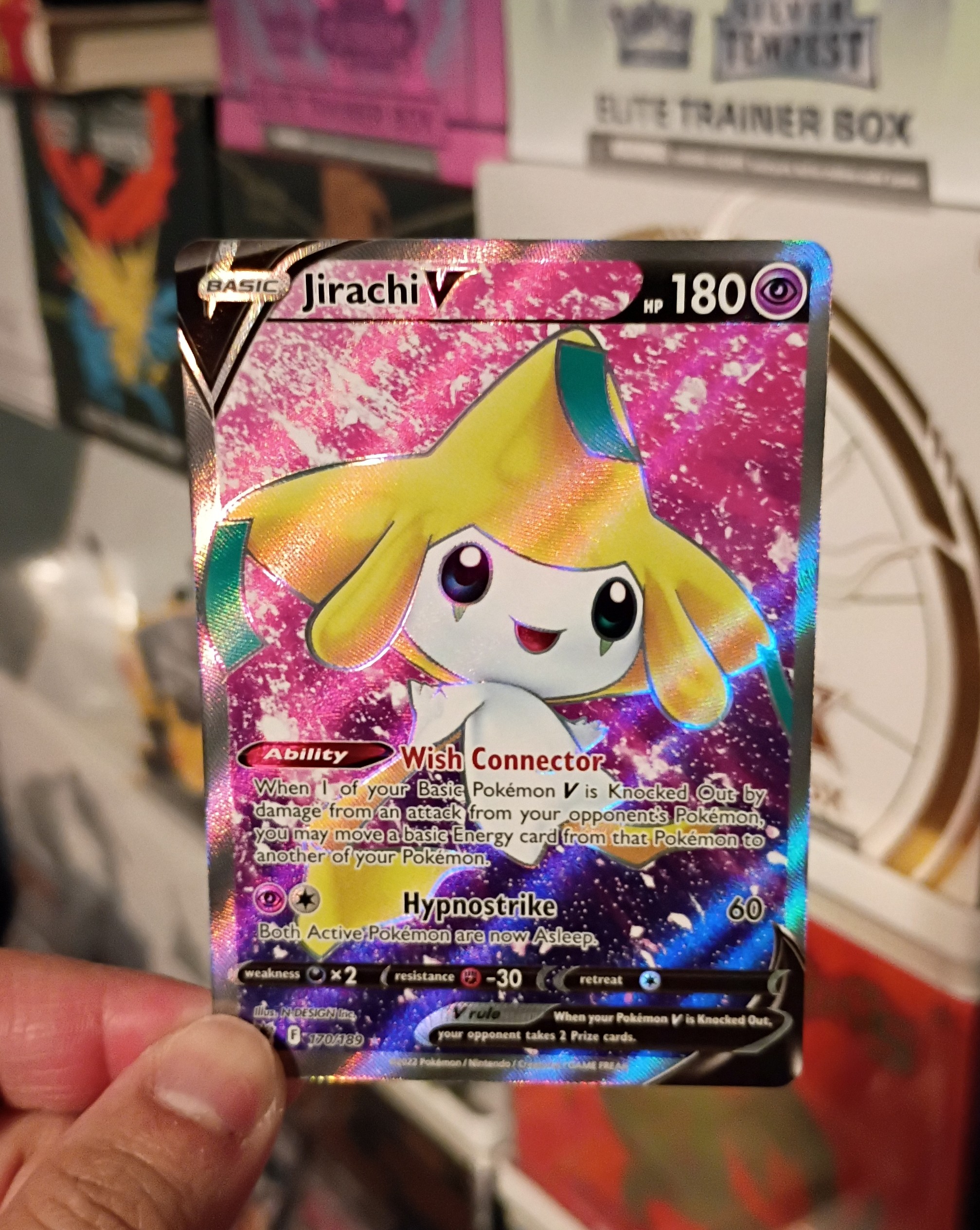Pokemon Jirachi V (Full Art) 170/189 Swsh10: Astral Radiance Holo