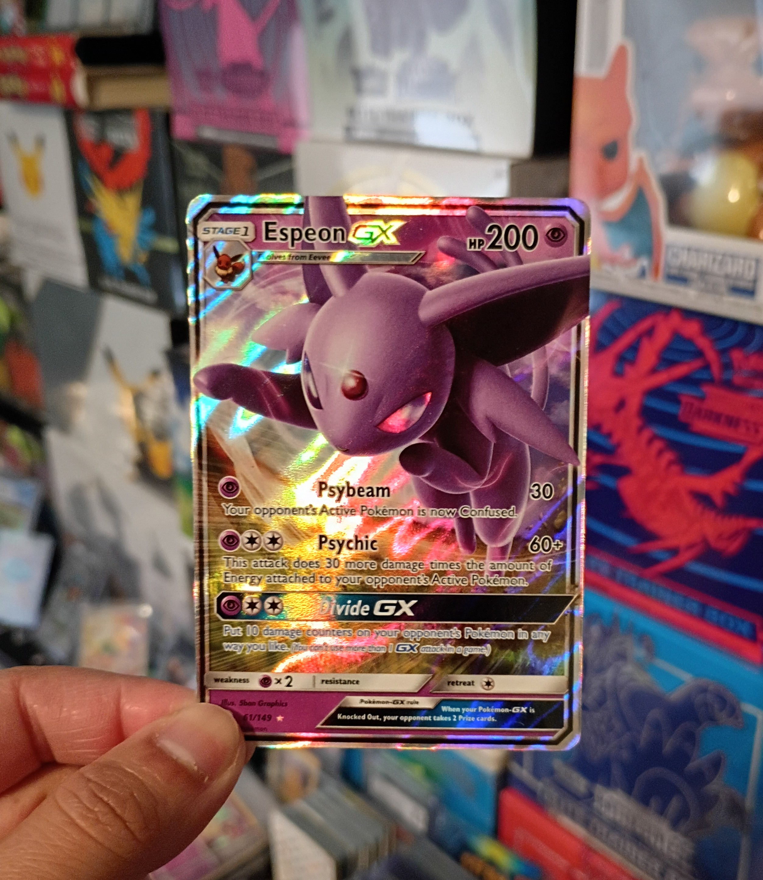 Pokemon Espeon GX 61/149 SM Base Set Holo