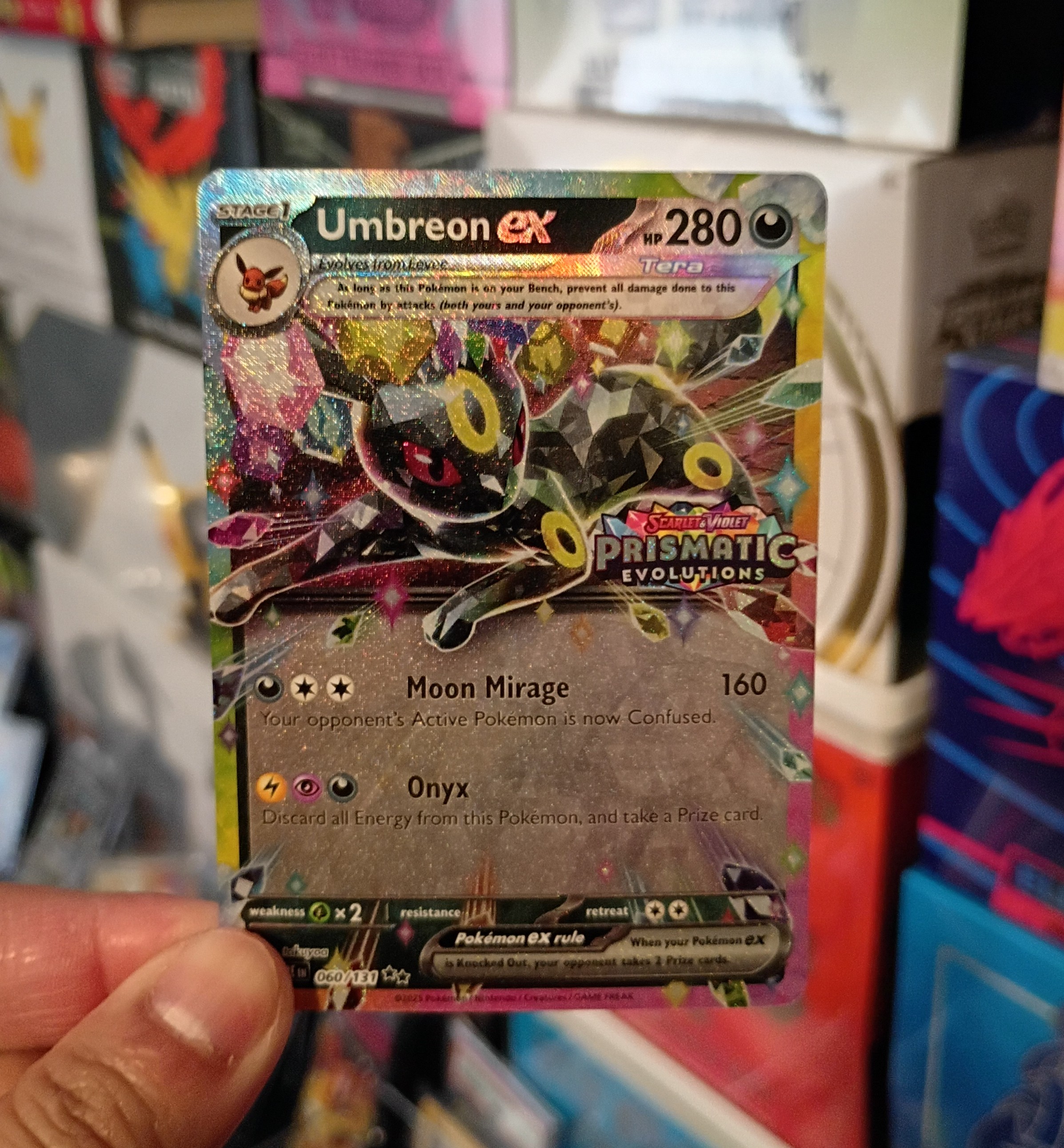 Pokemon Umbreon ex - (Prismatic Evolutions Stamp) 060/131