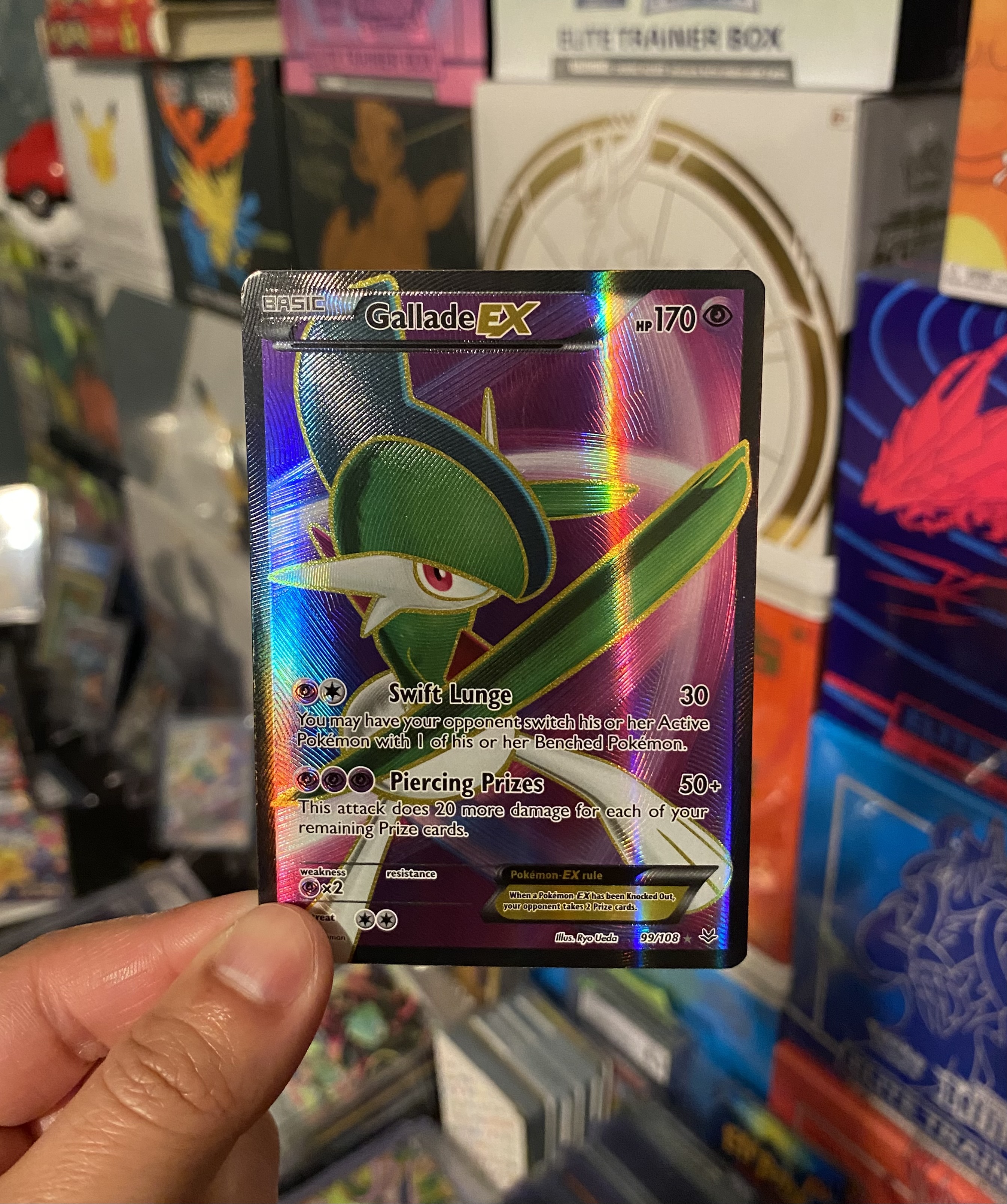 Pokemon Gallade EX (99 Full Art) 99/108 Roaring Skies Holo