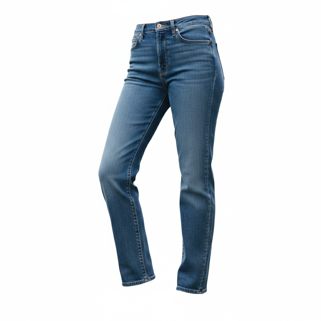Woman Blue Jeans