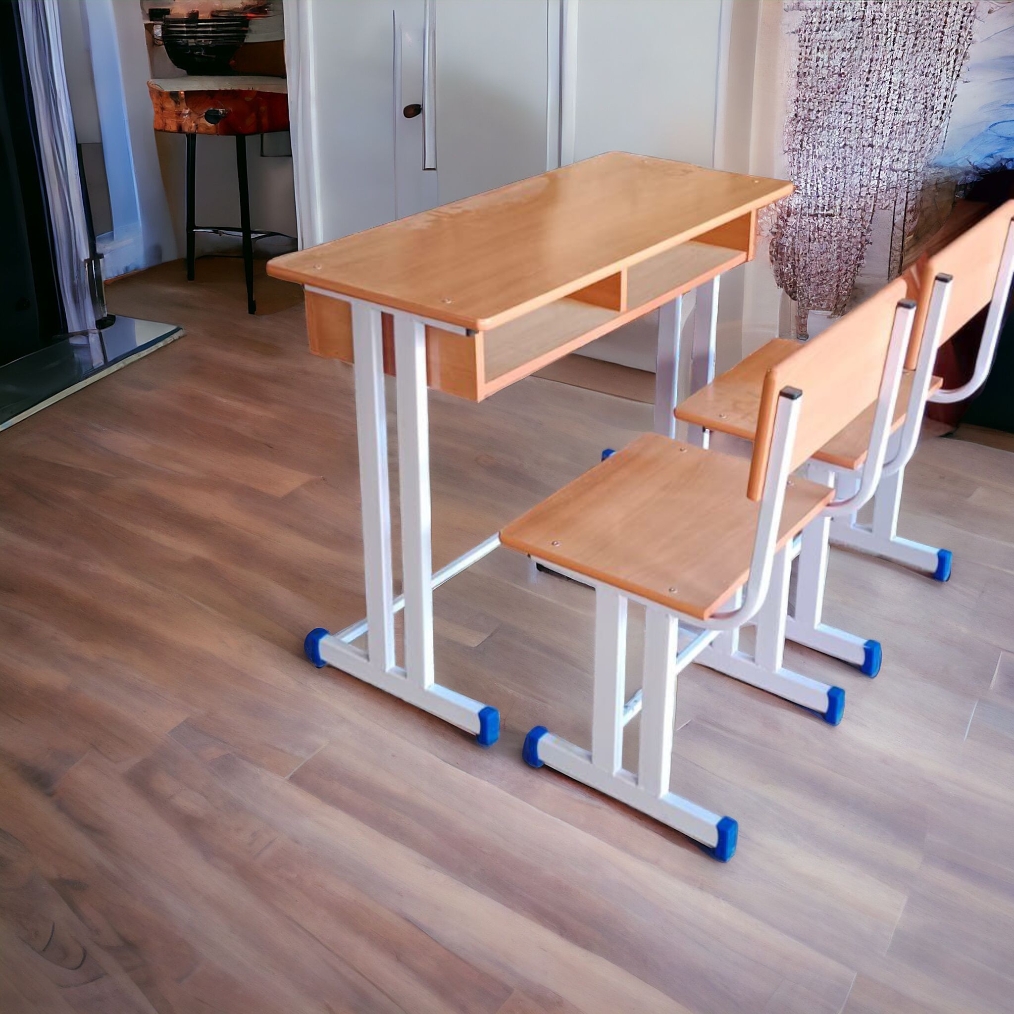 Wooden Classroom Desk Set