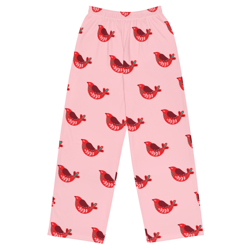 All-over print unisex wide-leg pants