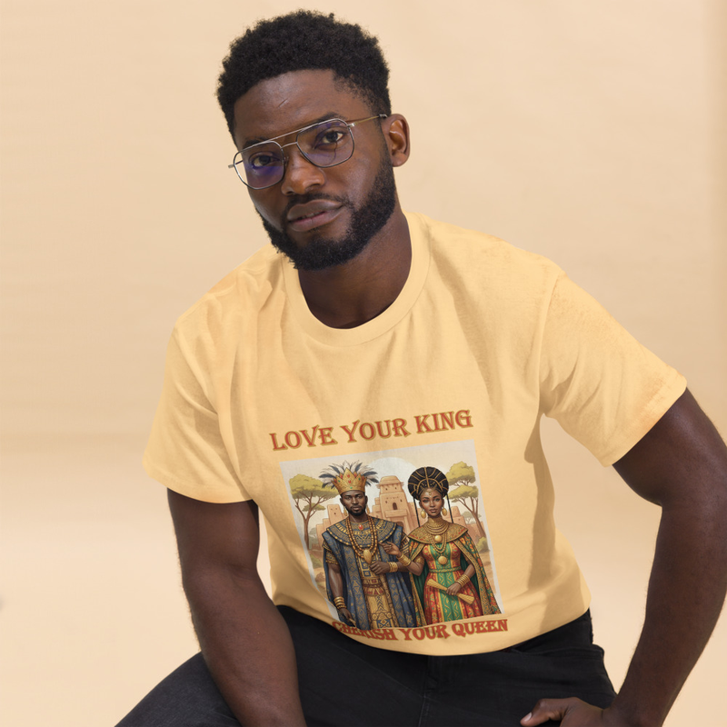 Love Your King Cherish Your King Unisex classic tee