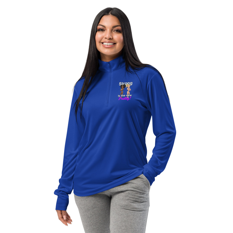 Strong Is The New Pretty Lightweight quarter-zip pullover