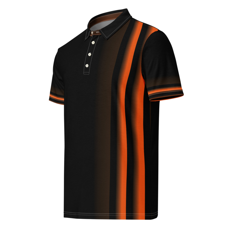 Orange Bars Men’s slim fit polo