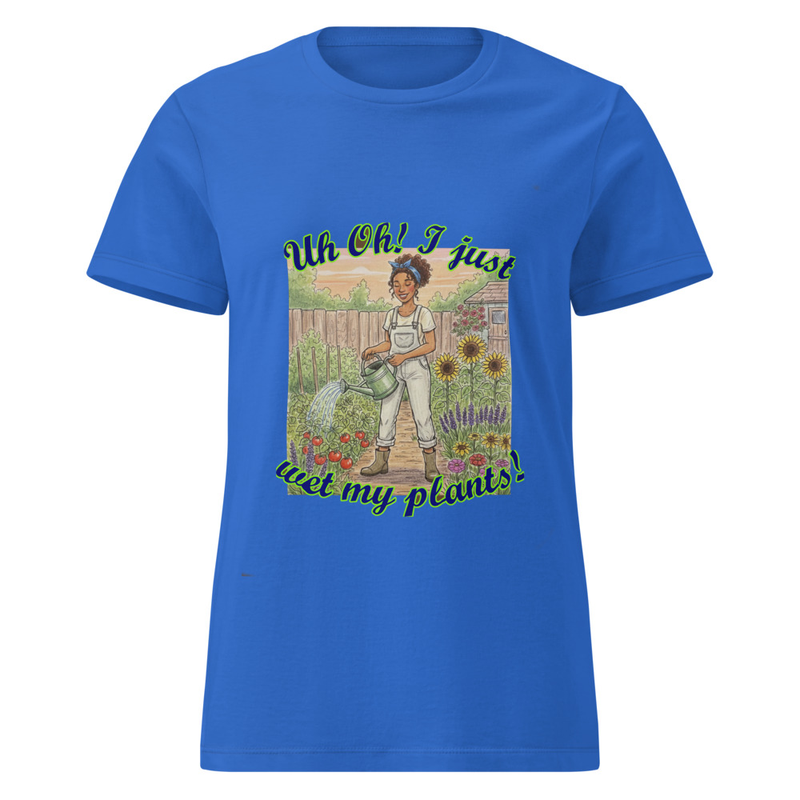 I Wet My Plants Women’s basic softstyle t-shirt