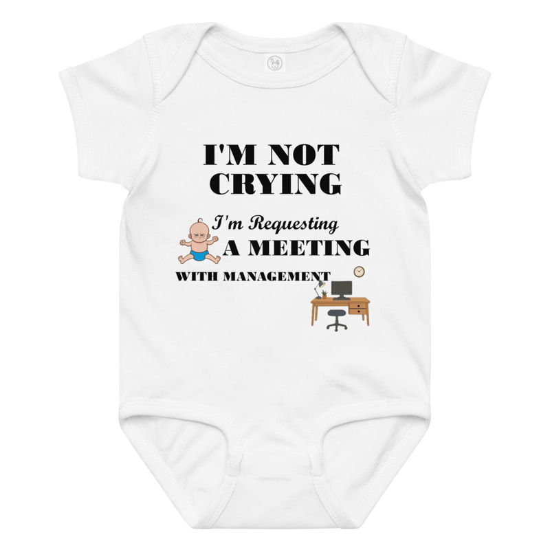 Meeting Request Baby jersey bodysuit