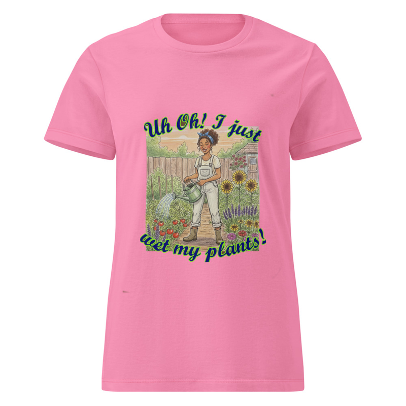 I Wet My Plants Women’s basic softstyle t-shirt