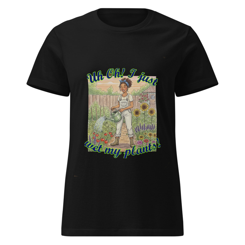 I Wet My Plants Women’s basic softstyle t-shirt