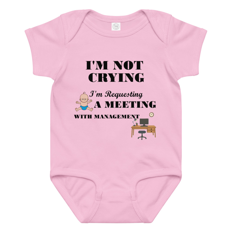 Meeting Request Baby jersey bodysuit