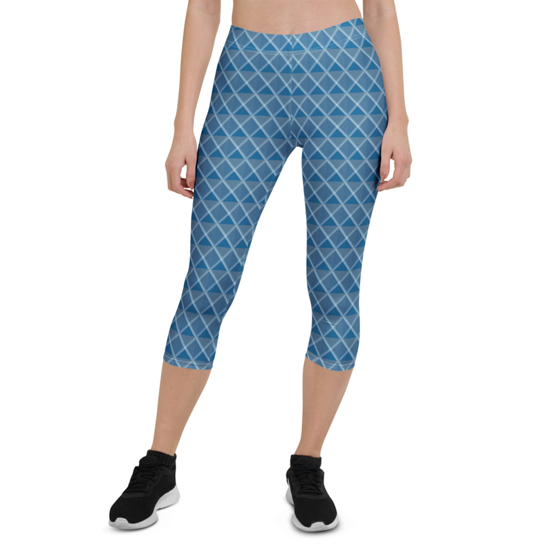 Blue Diamond Capri Leggings