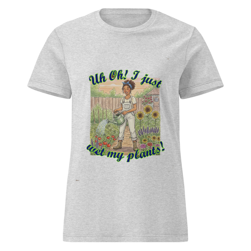 I Wet My Plants Women’s basic softstyle t-shirt