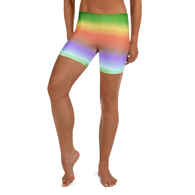 Rainbow Yoga Shorts