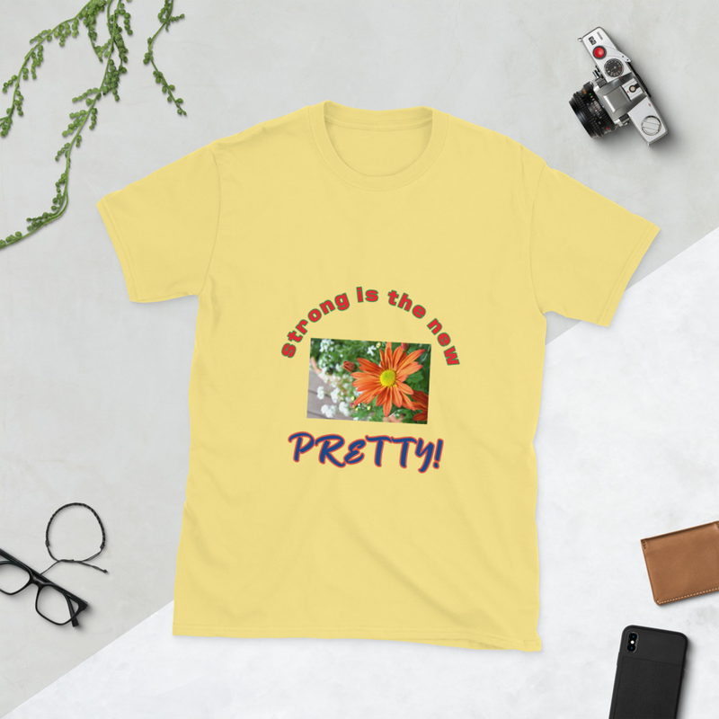 Orange Flower Short-Sleeve Unisex T-Shirt