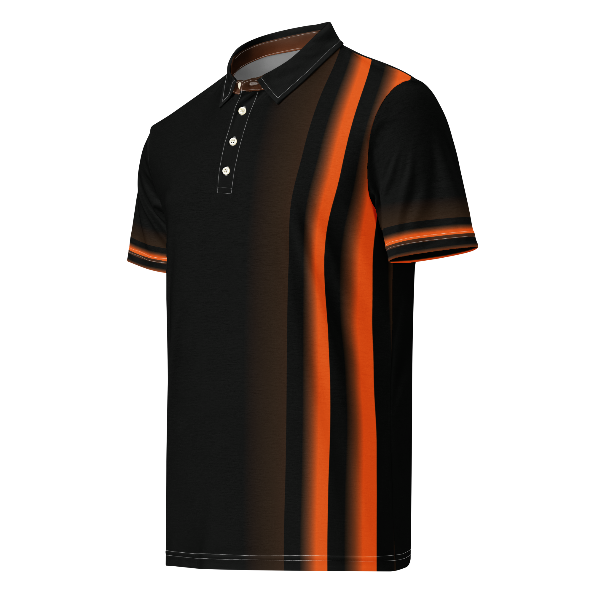 Orange Bars Men’s slim fit polo