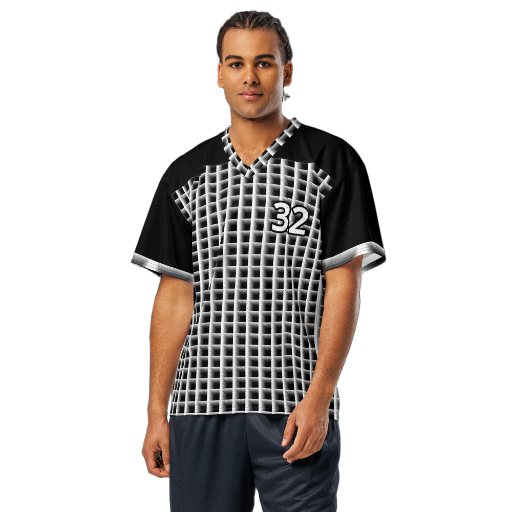 Black Squares American football jersey