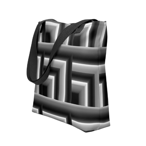 Black & Gray Tote bag