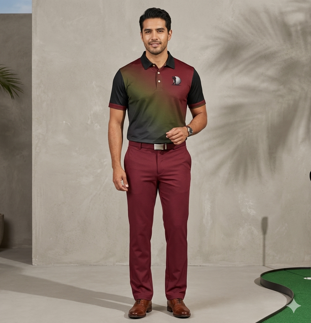 Men’s slim fit golf polo