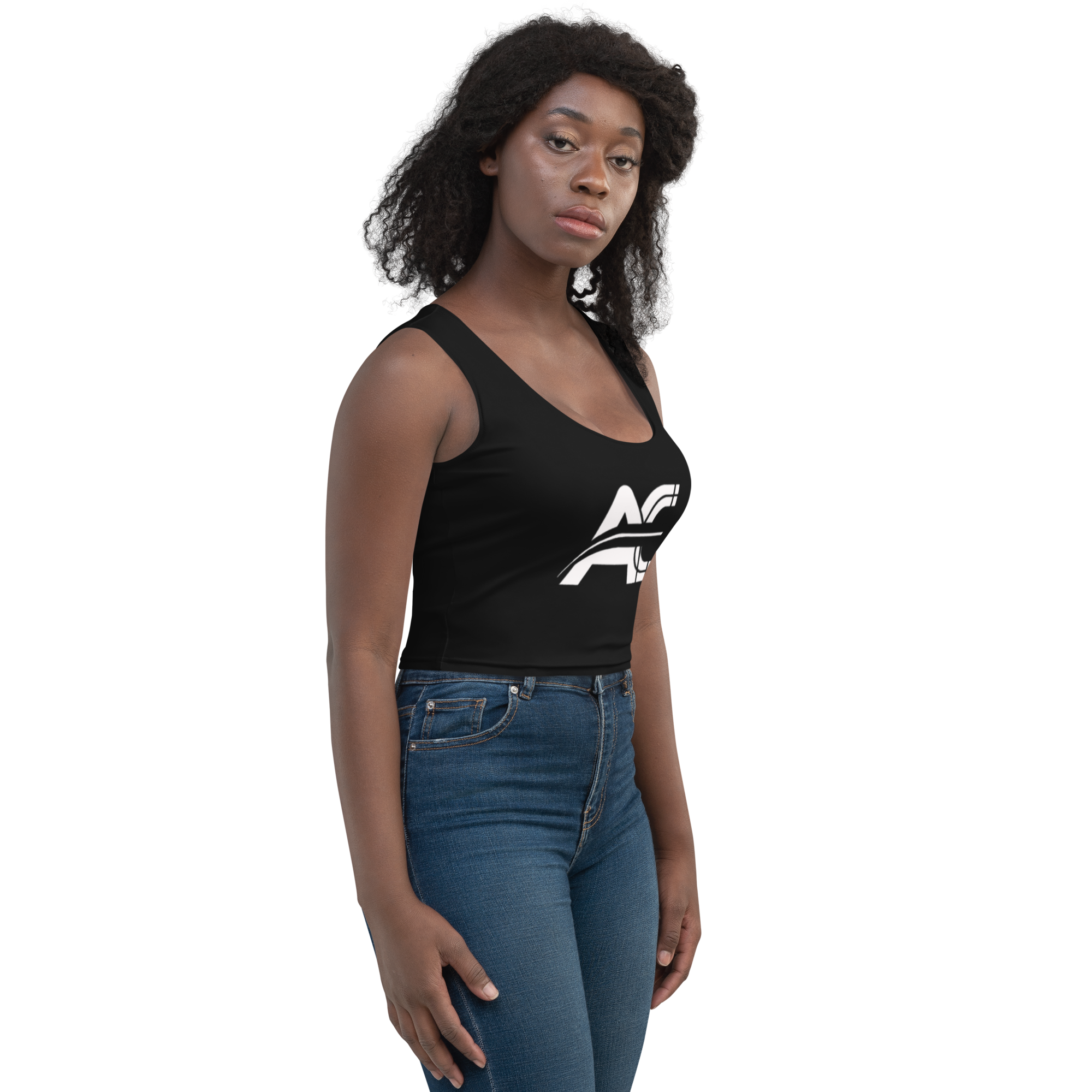 AE Black Crop Top