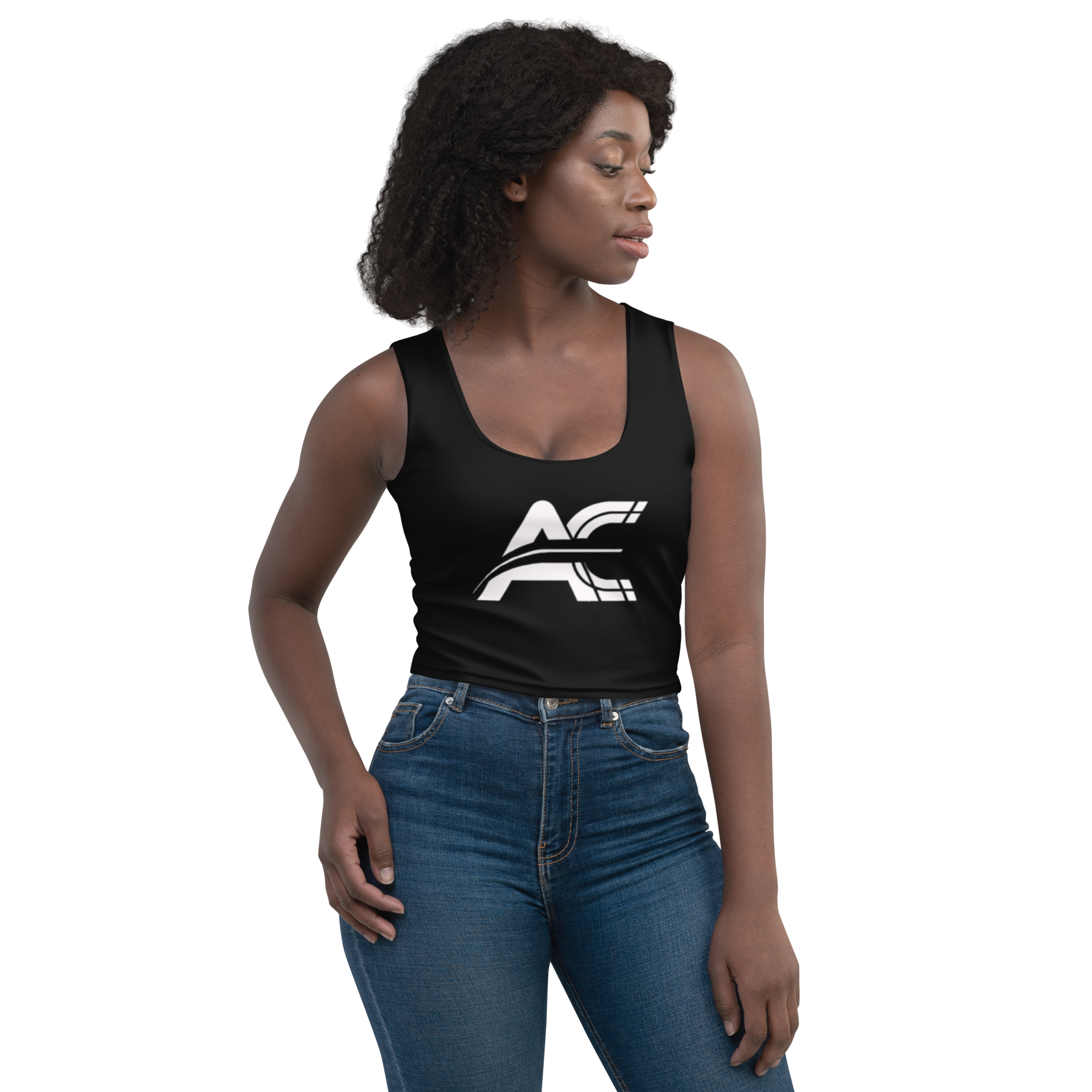 AE Black Crop Top