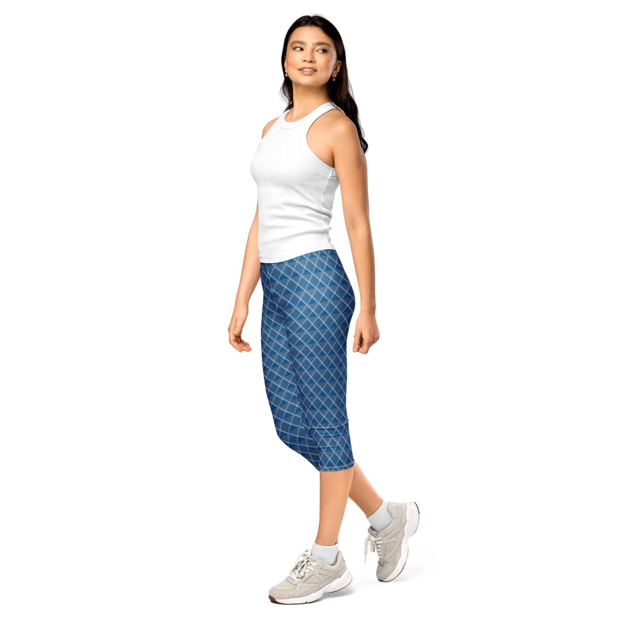 Blue Diamond Capri Leggings