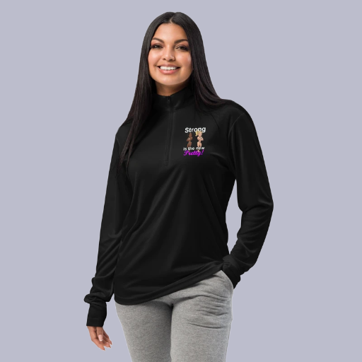 Strong Is The New Pretty Lightweight quarter-zip pullover