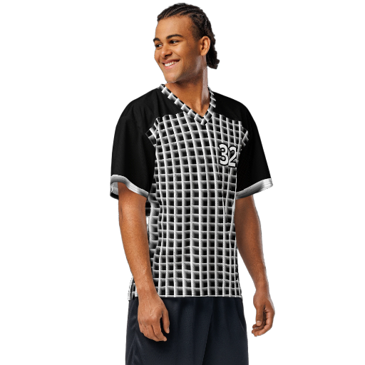 Black Squares American football jersey