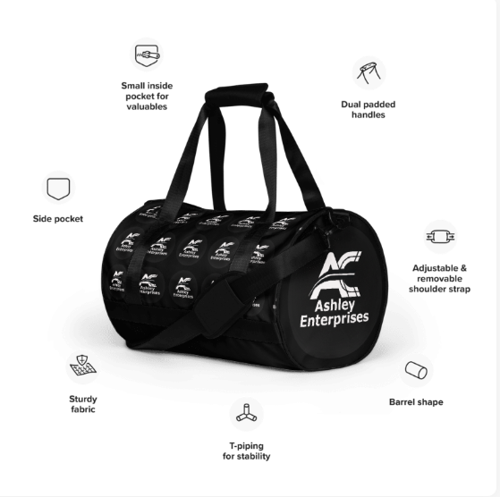 AE All-over print gym bag