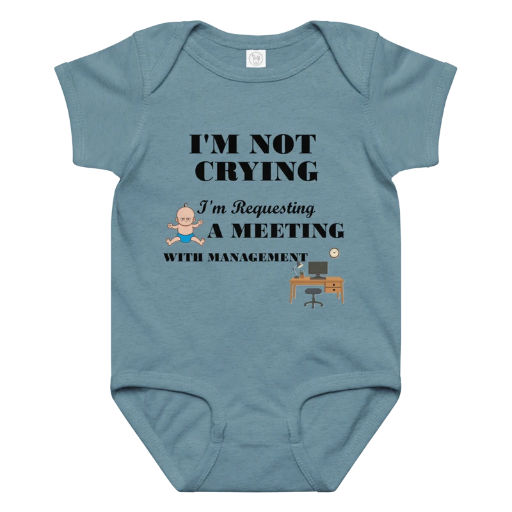 Meeting Request Baby jersey bodysuit