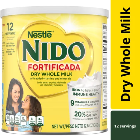 Leche en polvo Nido Fortificada 12.6 Oz