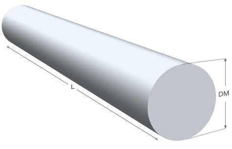 Rundstangen aus Aluminium