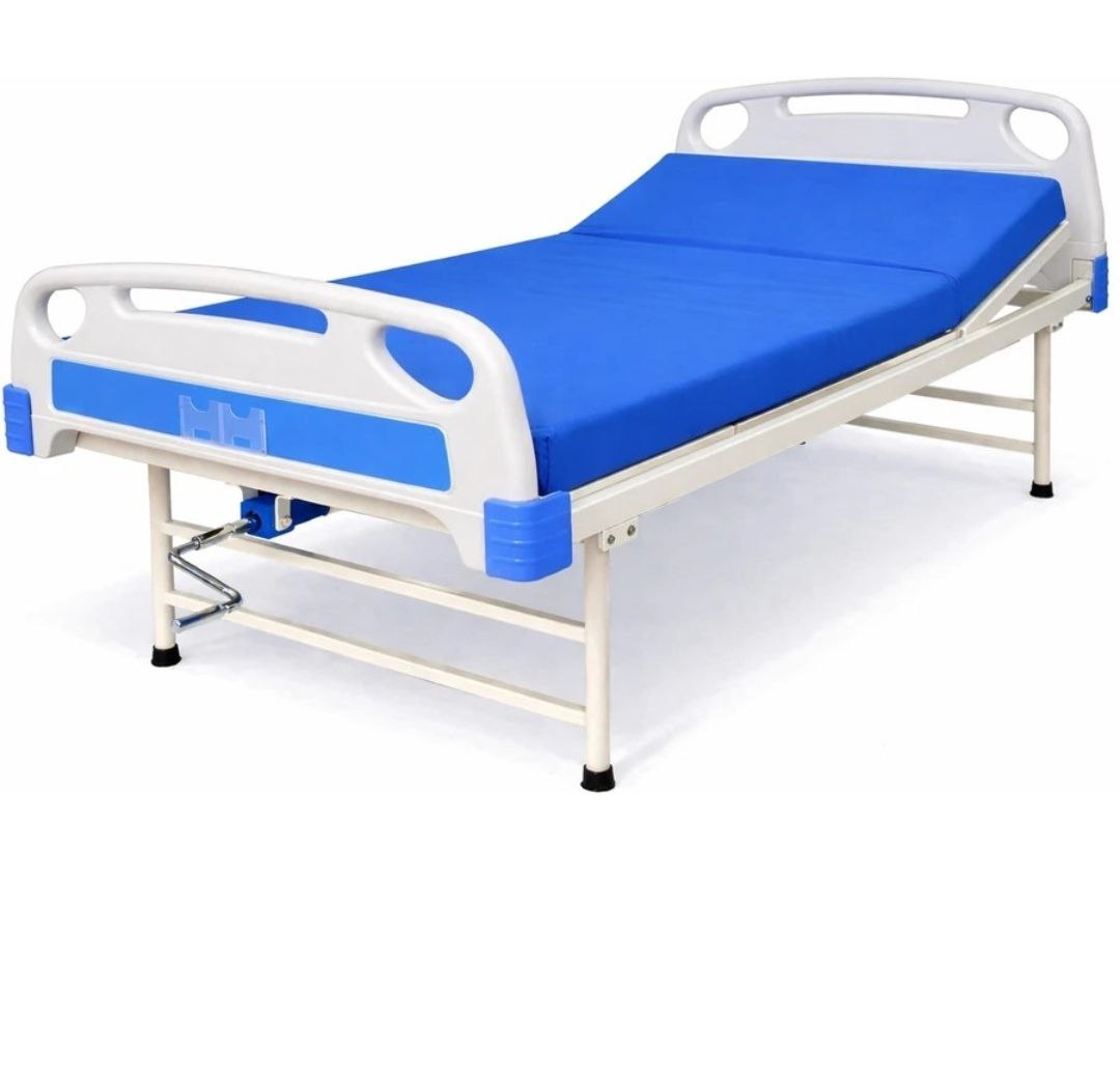 ABS Semi Fowler Bed (Powder Coated)  with Blue Mattress