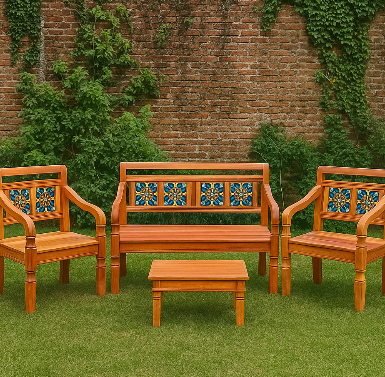 Conjunto Table Rustique