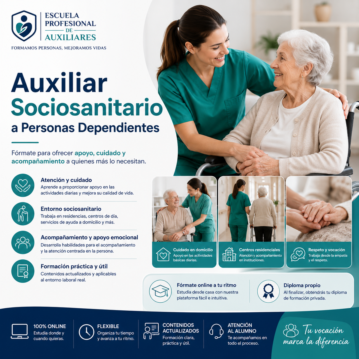 Auxiliar Sociosanitario a Personas Dependientes