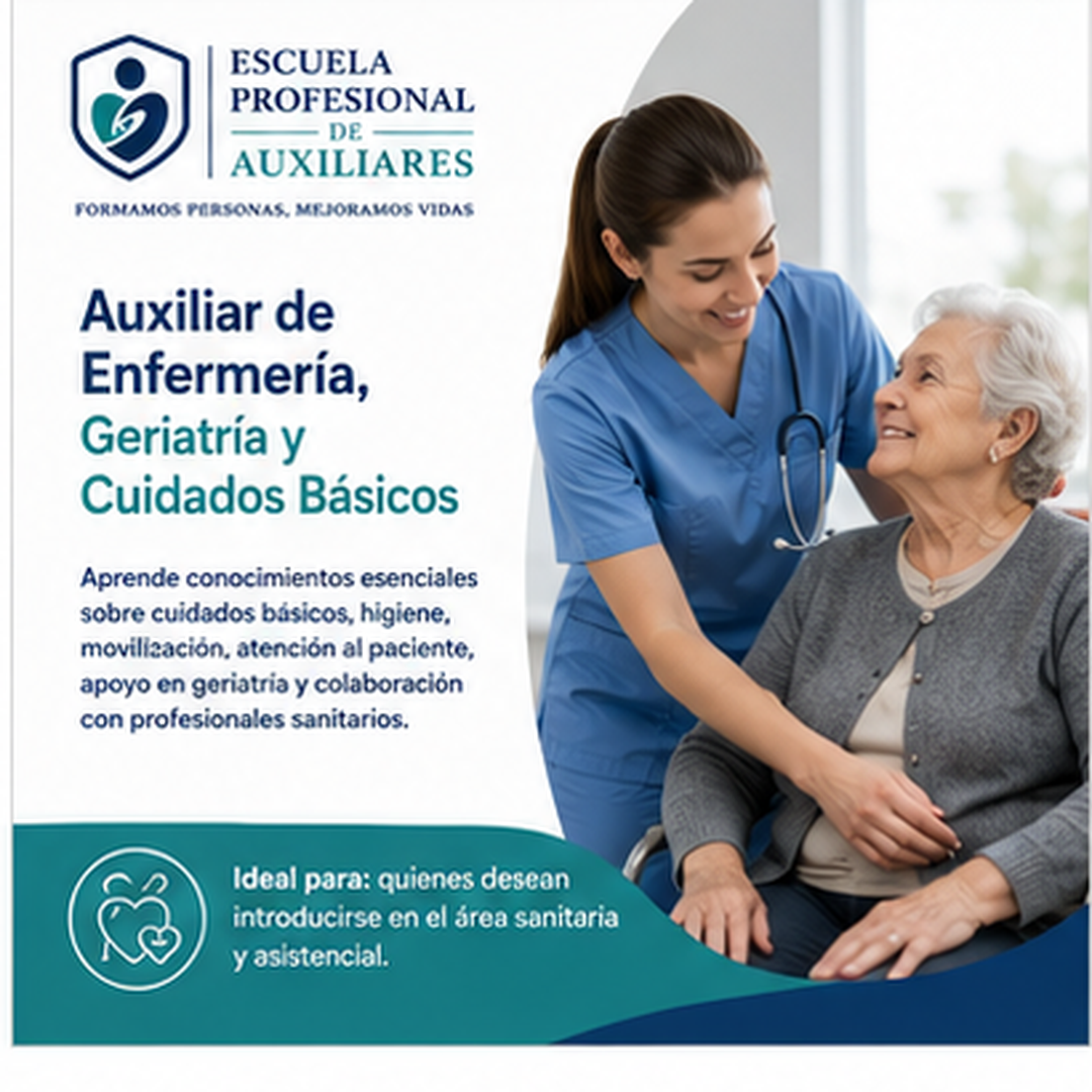 Auxiliar de Enfermería, Geriatría y Cuidados Básicos