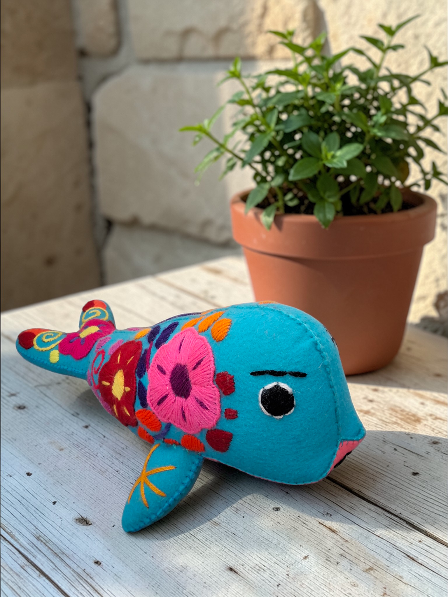 Embroidered Plush Seal