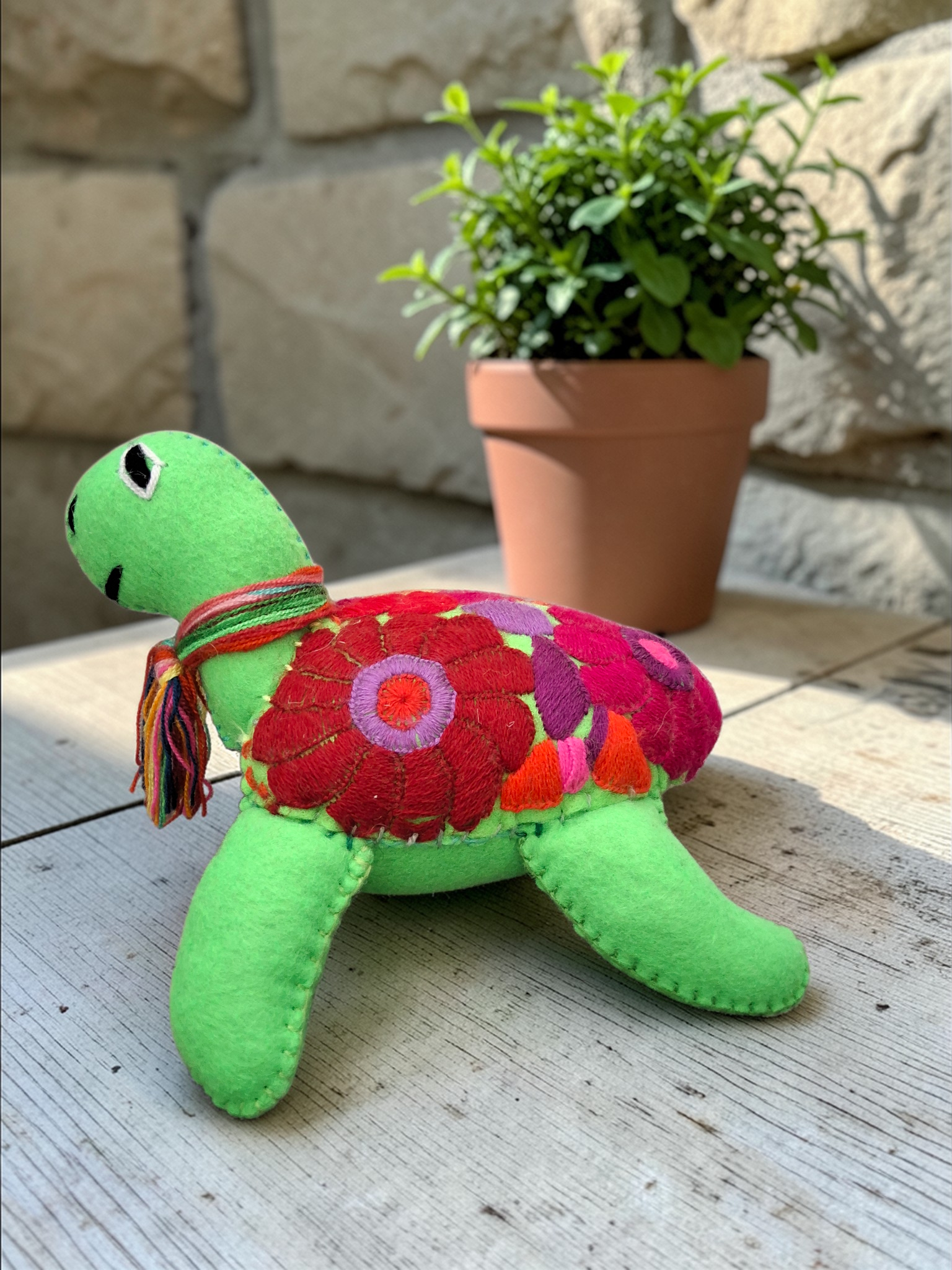 Handmade Felt Turtle Plush