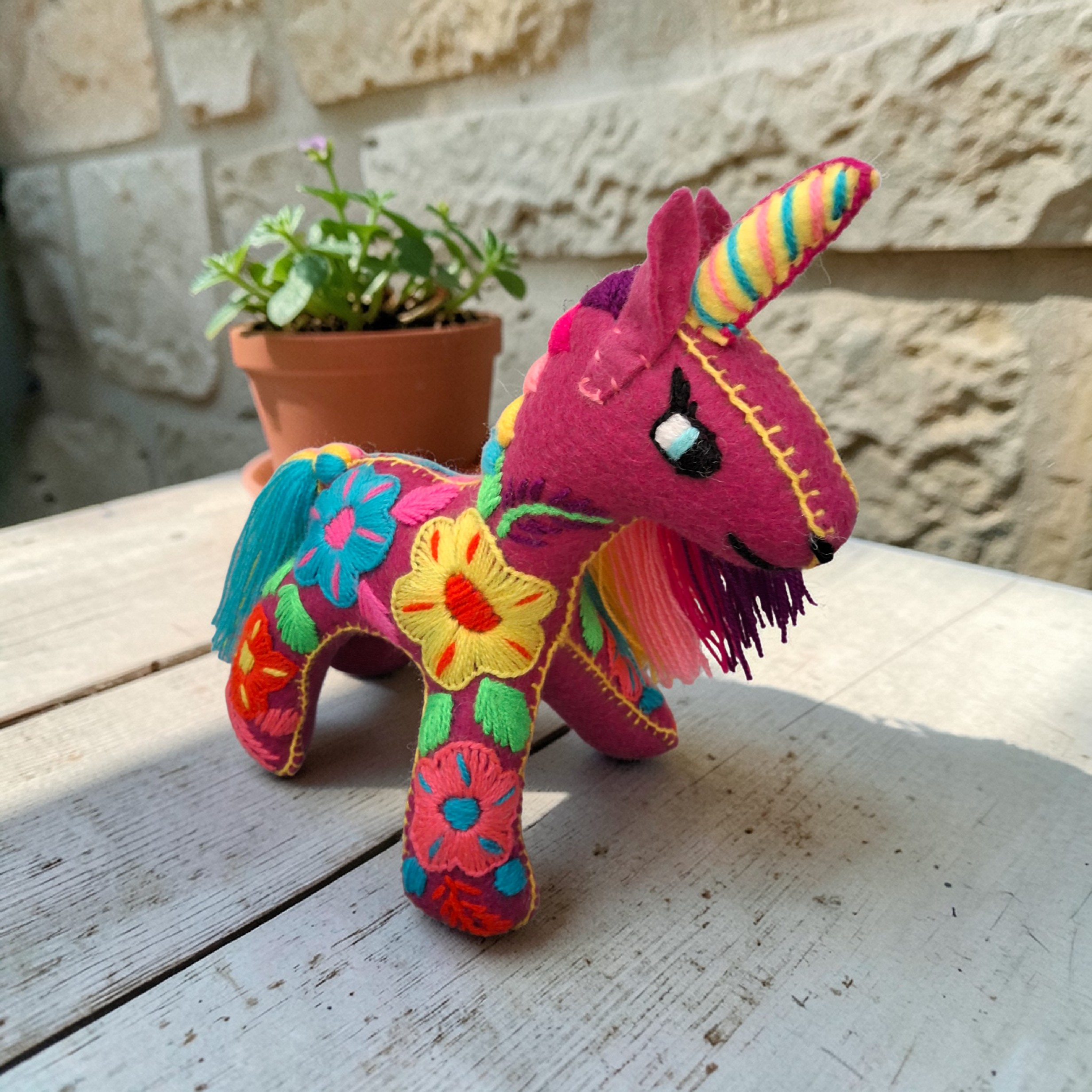 Embroidered Unicorn Plush