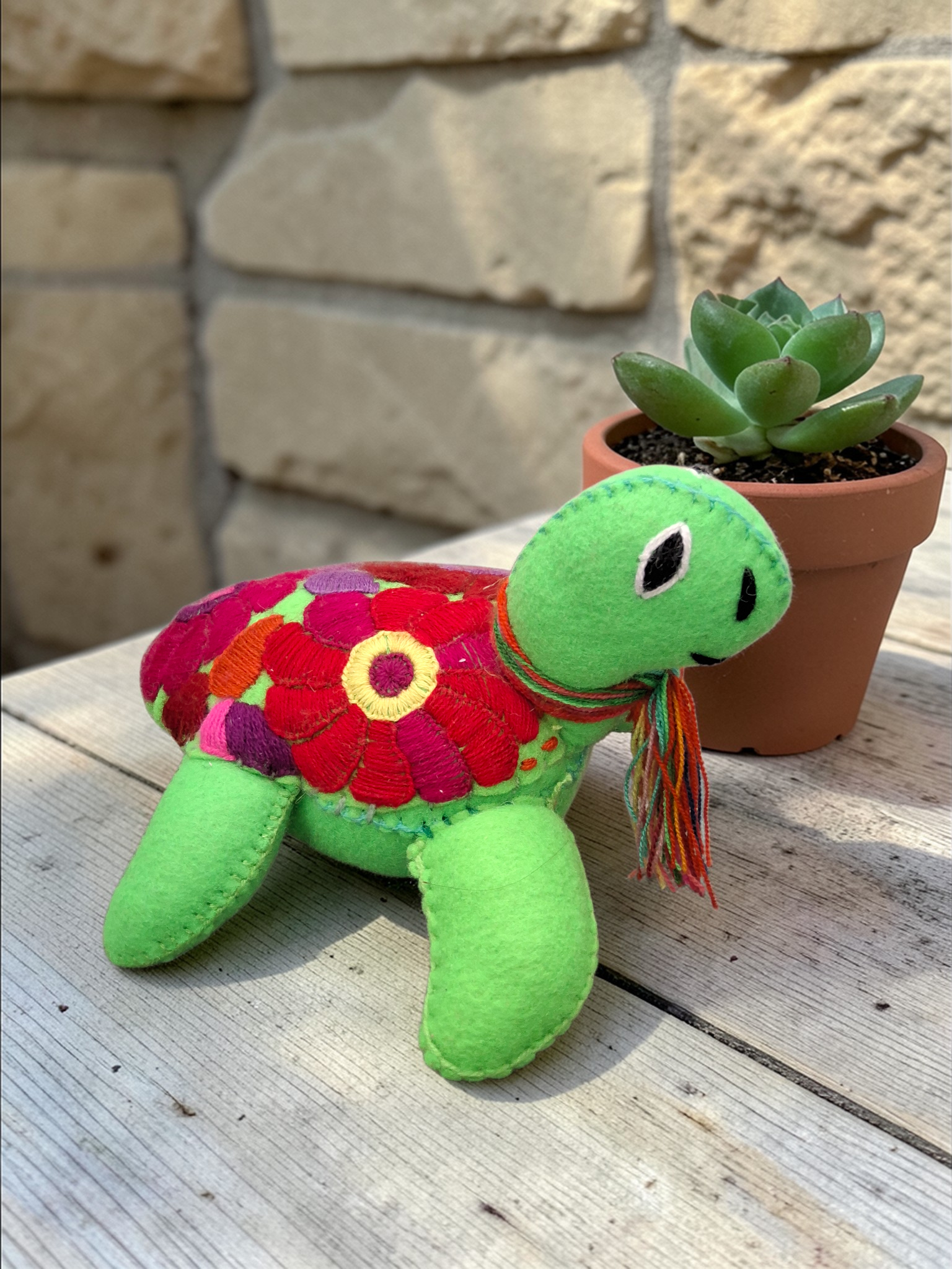 Handmade Felt Turtle Plush
