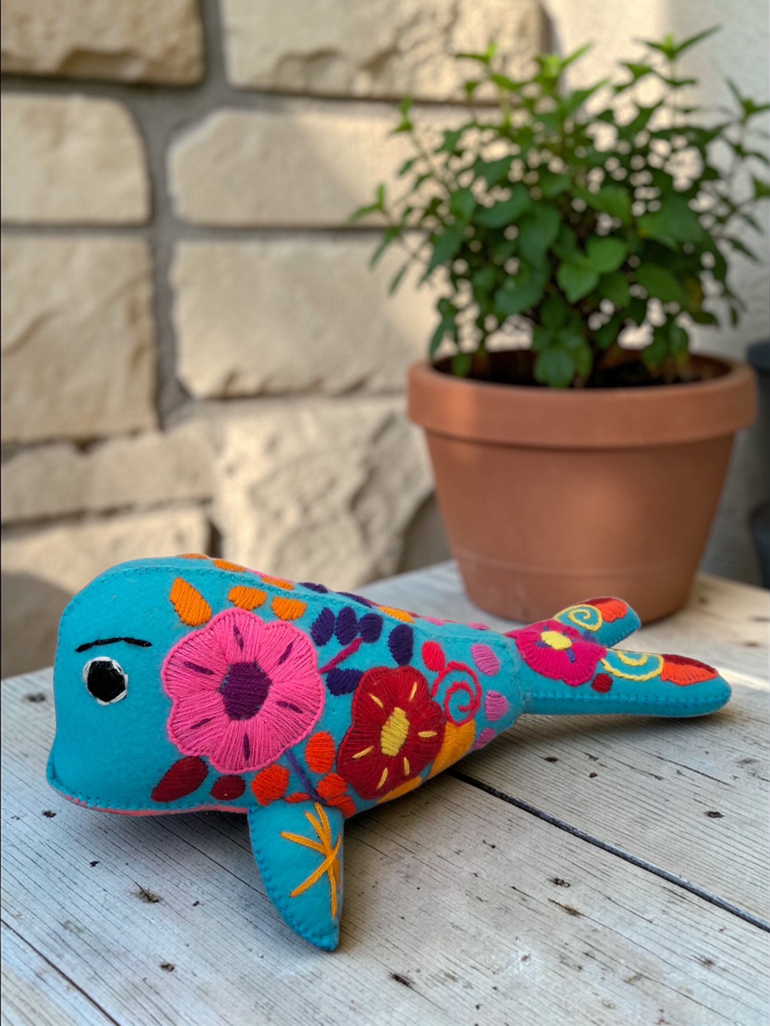 Embroidered Plush Seal