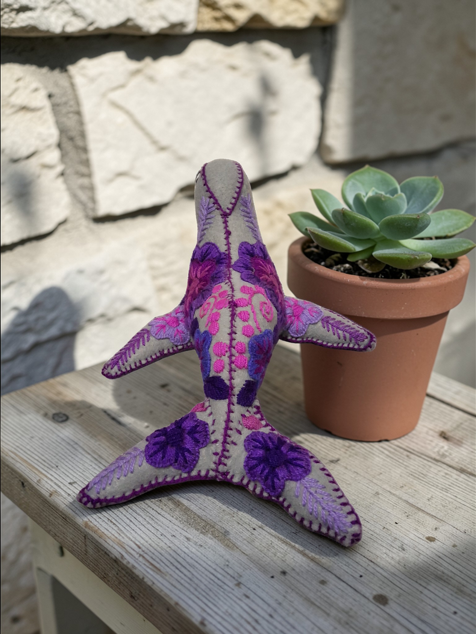 Plush Patchwork Seal