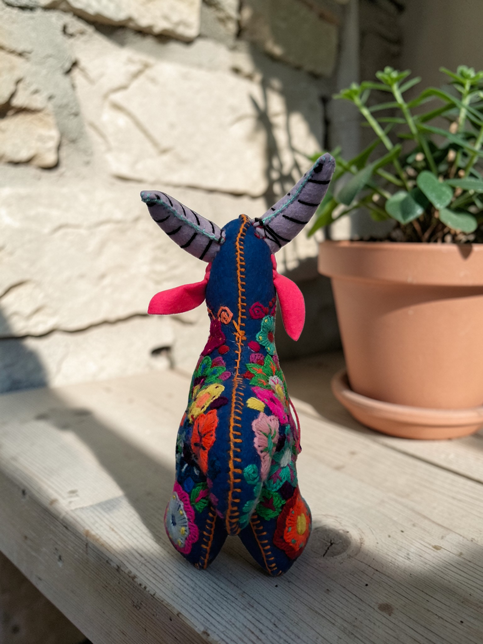 Embroidered Goat Plush